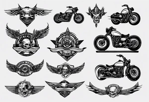 motorcycle handle bars tattoo idea