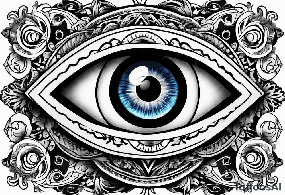 Evil eye tattoo idea