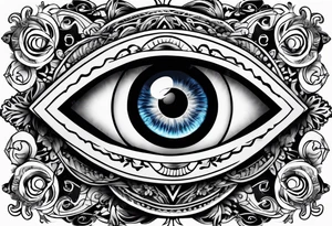 Evil eye tattoo idea