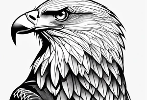 Eagle on hand detailed to fit the whole thing tattoo idea