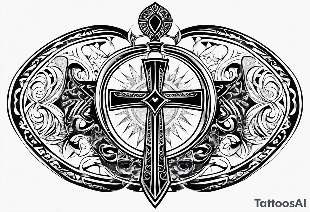 ankh for tribal tattoo idea