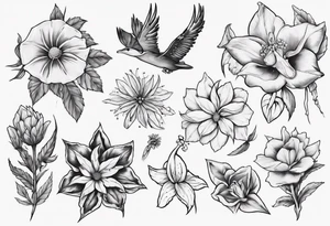 Flowers that represent the pacific Northwest tattoo idea