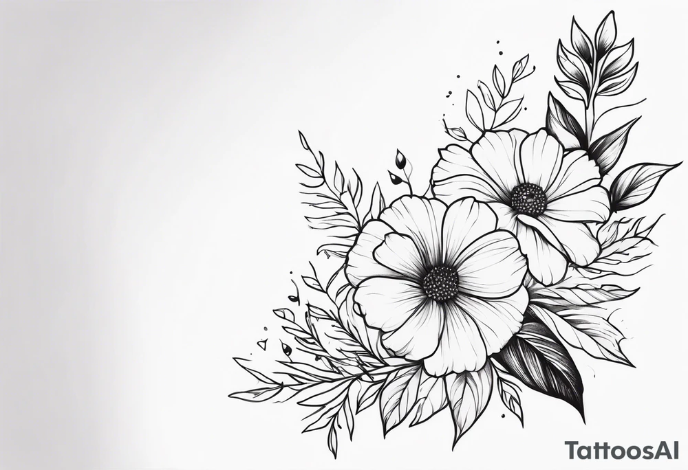 Floral sleeve tattoo idea