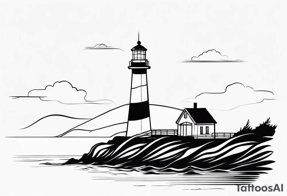 lighthouse tattoo idea