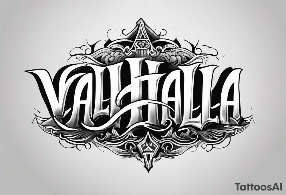 Valhalla  mist fog tattoo idea