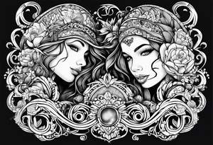 My four kids names Zoe, Tatum, Damian, Ramiro tattoo idea
