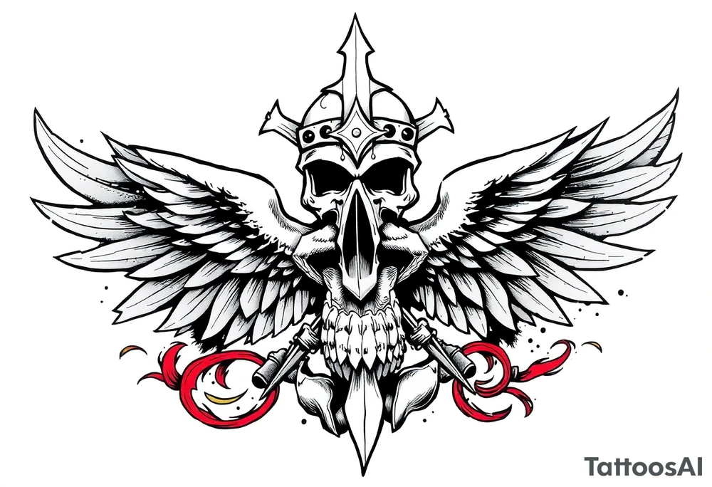 American heritage, with Christian traditions tattoo idea