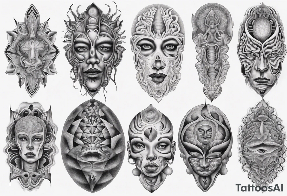 Alex grey paintings tattoo idea