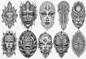 Alex grey paintings tattoo idea