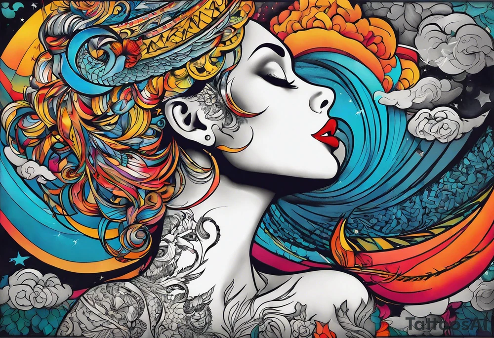 Neck tattoo being ejecting from the skin, symbolizing the release of the voice and freedom from censorship. tattoo idea