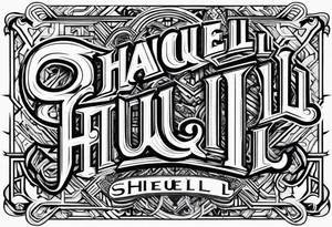Fonts for name Shaqueill tattoo idea