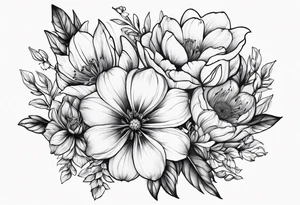 December birth flower tattoo idea