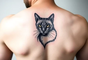 Black Cat tattoo idea