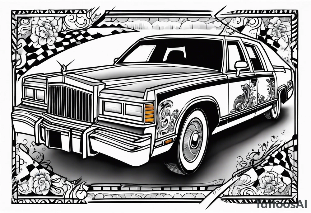 1995 town car tattoo idea