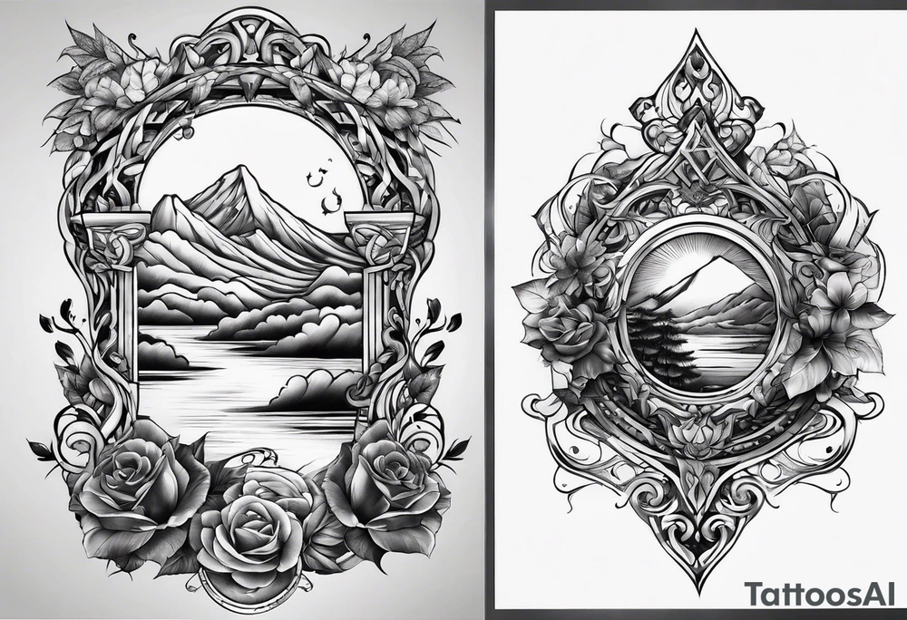 infinity shape tattoo idea