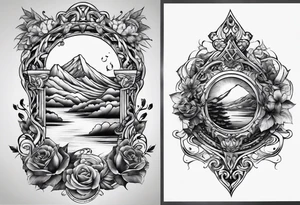 infinity shape tattoo idea