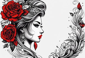 black and red. arm. family tattoo idea