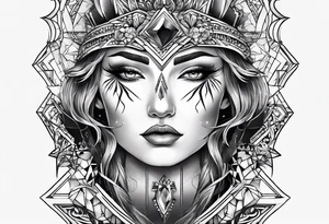 Lightning coming from cross tattoo idea