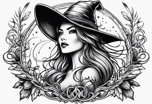 Witch broom tattoo idea