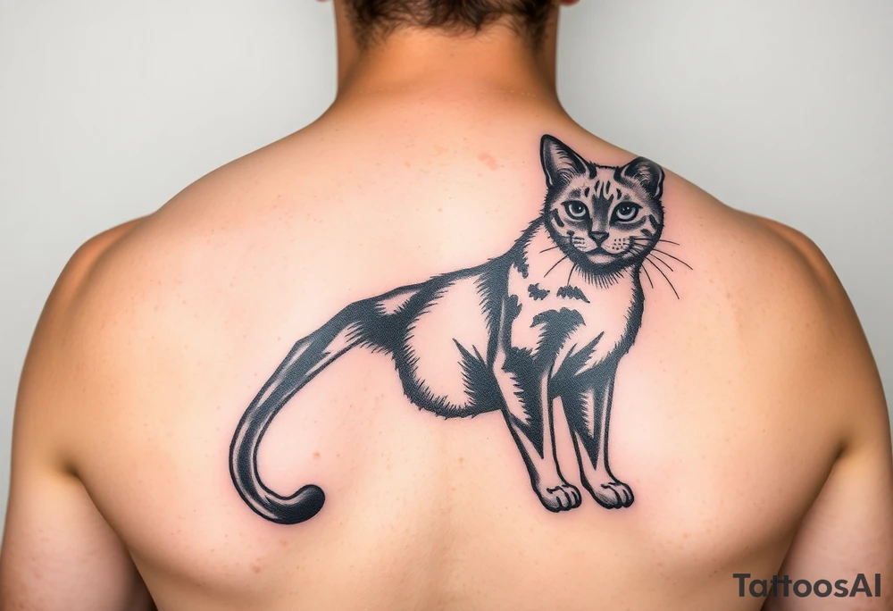 Black Cat tattoo idea