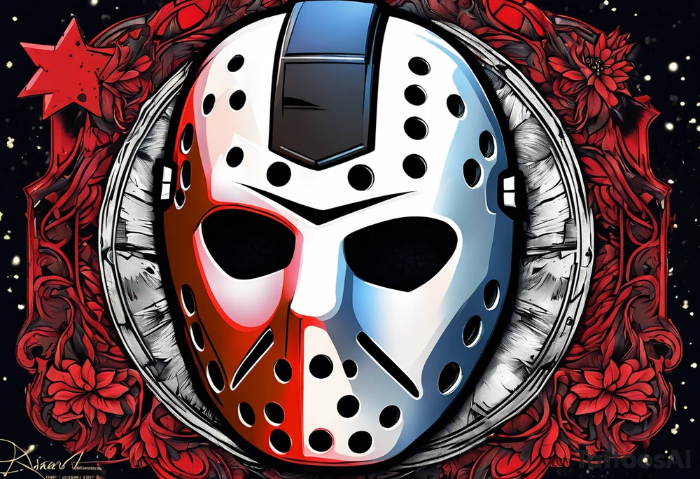 Friday the 13th Jason mask, Star Wars tattoo idea
