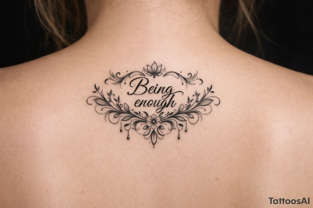 Being enough tattoo idea