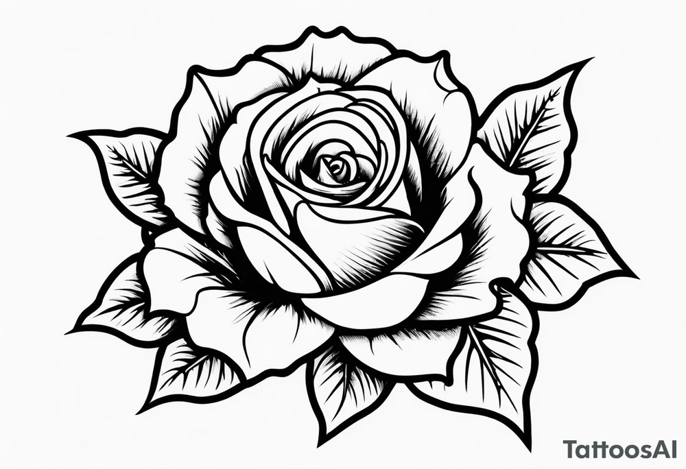 Gothic rose and bats tattoo tattoo idea