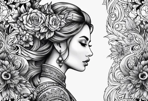 Traditional pheniox tattoo idea