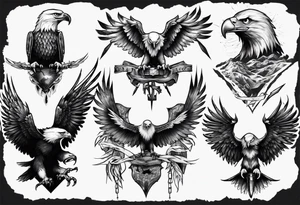 killer eagle tattoo idea