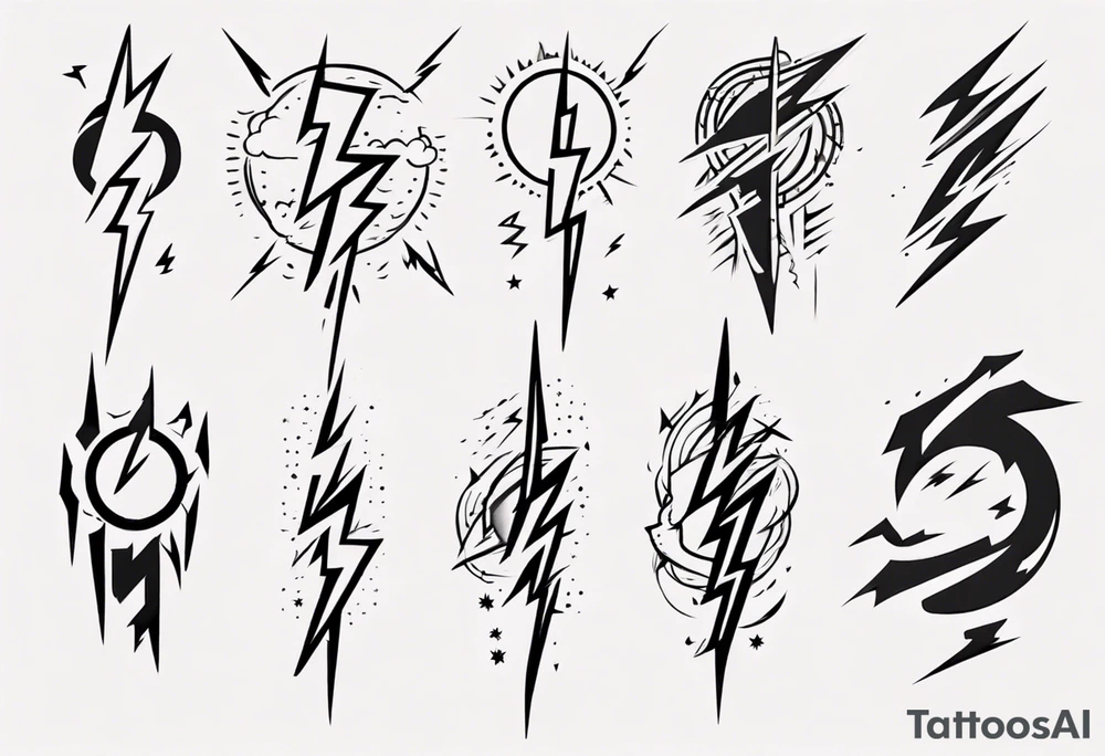 lightning tattoo idea