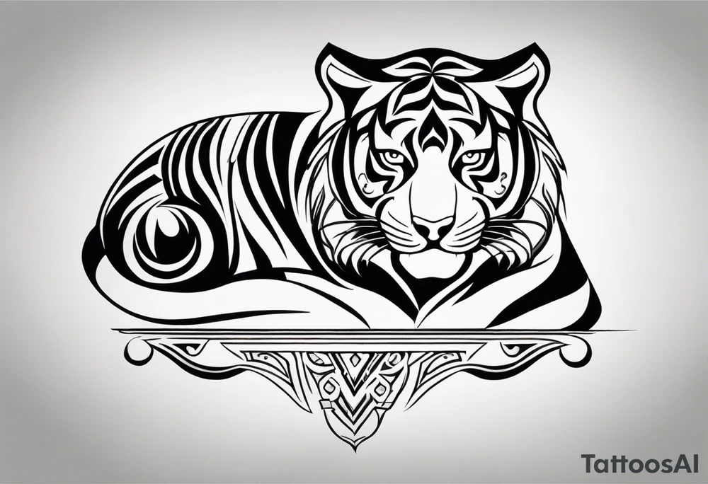 tiger tribal tattoo idea