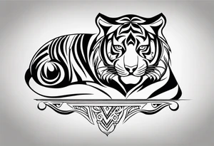 tiger tribal tattoo idea
