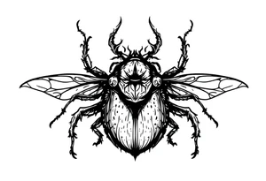 weird bug tattoo idea