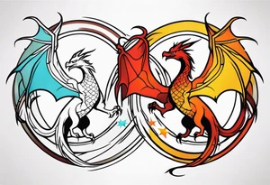 dragon and phoenix tattoo tattoo idea