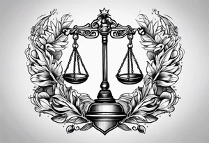 scales of justice tattoo idea