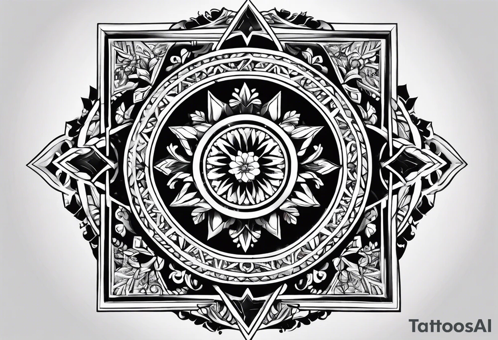 I want to combine elements that represent my mother's last name, which originates from Lebanon, and my father's last name which is German tattoo idea