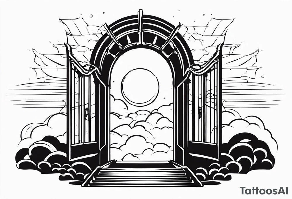 heaven gate vector tattoo idea