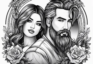 Father daughter tattoo idea