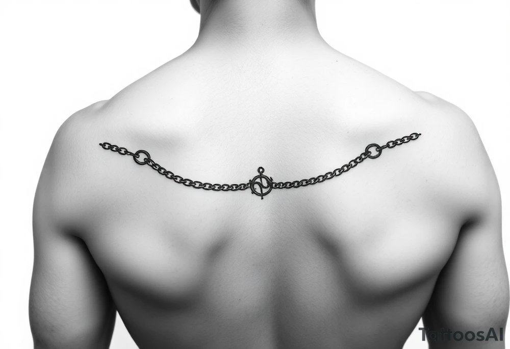 Feminine, dainty, thin lines of an unbroken chain mixed with a nautical theme, sleeve style realism photo tattoo idea