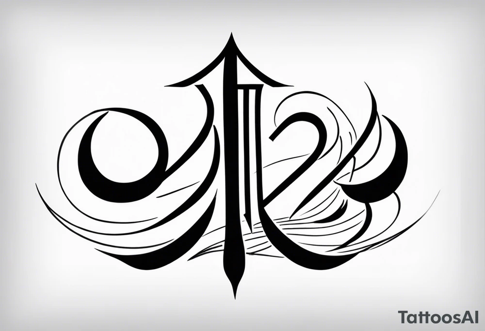 Tattoo ਨਿਰਭਉ ਨਿਰਵੈਰ written in Gurmukhi written text. tattoo idea
