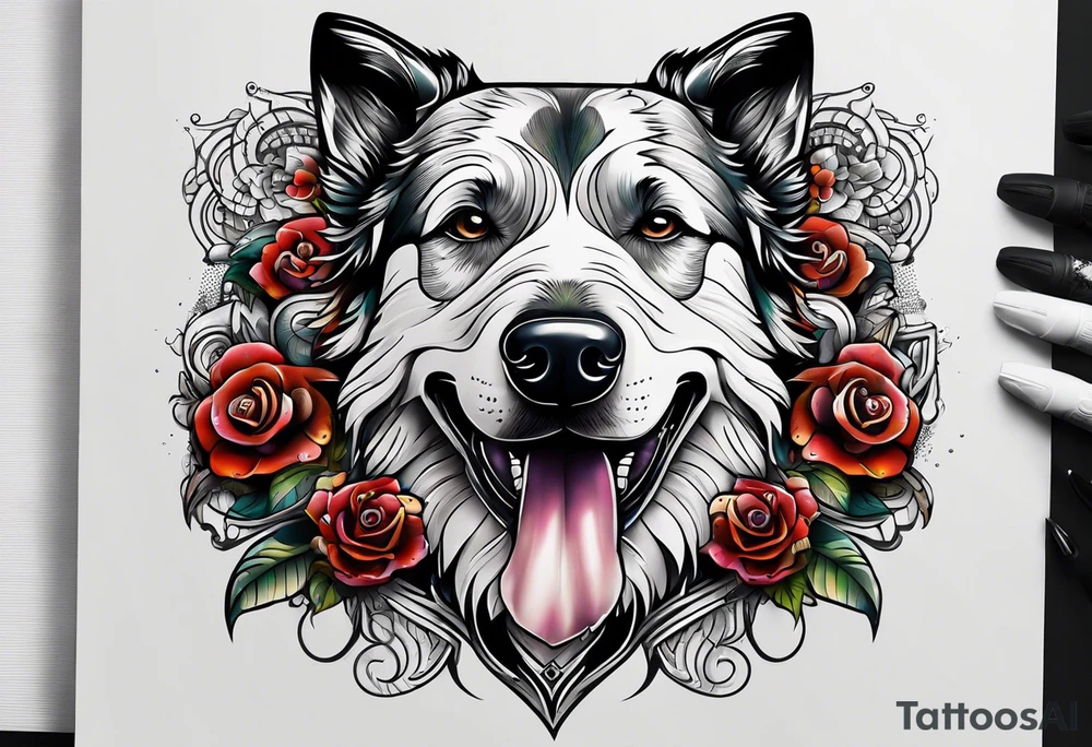 Dog tattoo idea