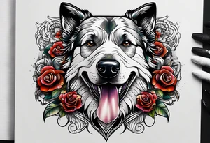Dog tattoo idea