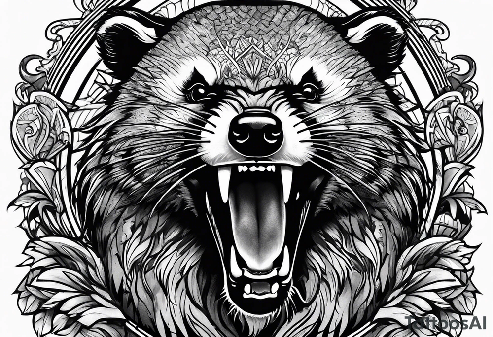 Angry Mc.Badgers tattoo idea