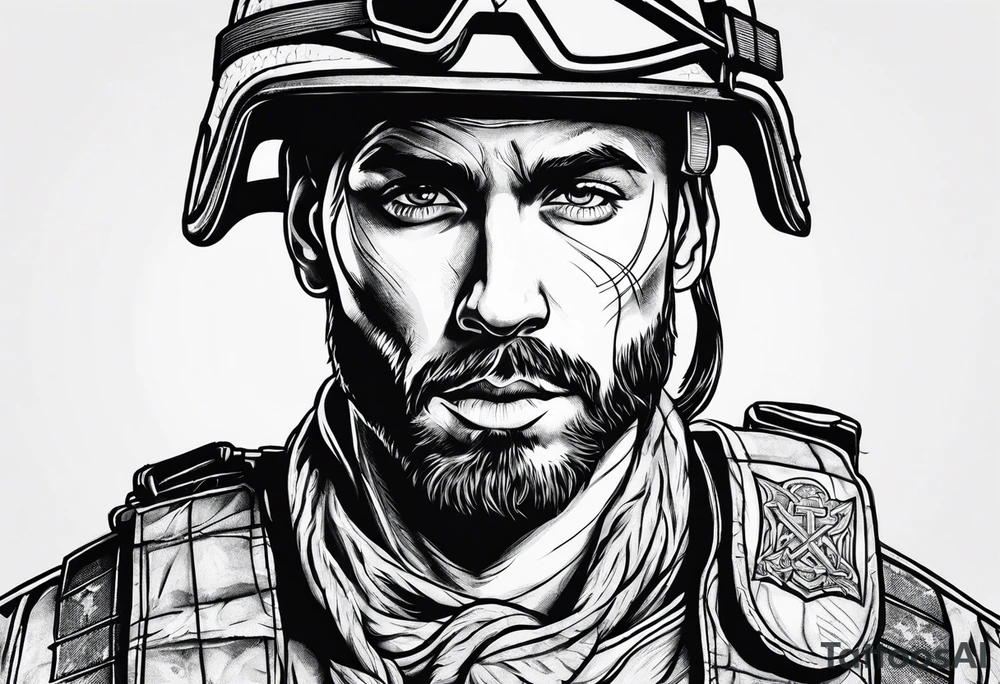 soldier of Christ tattoo idea