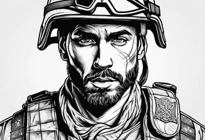 soldier of Christ tattoo idea