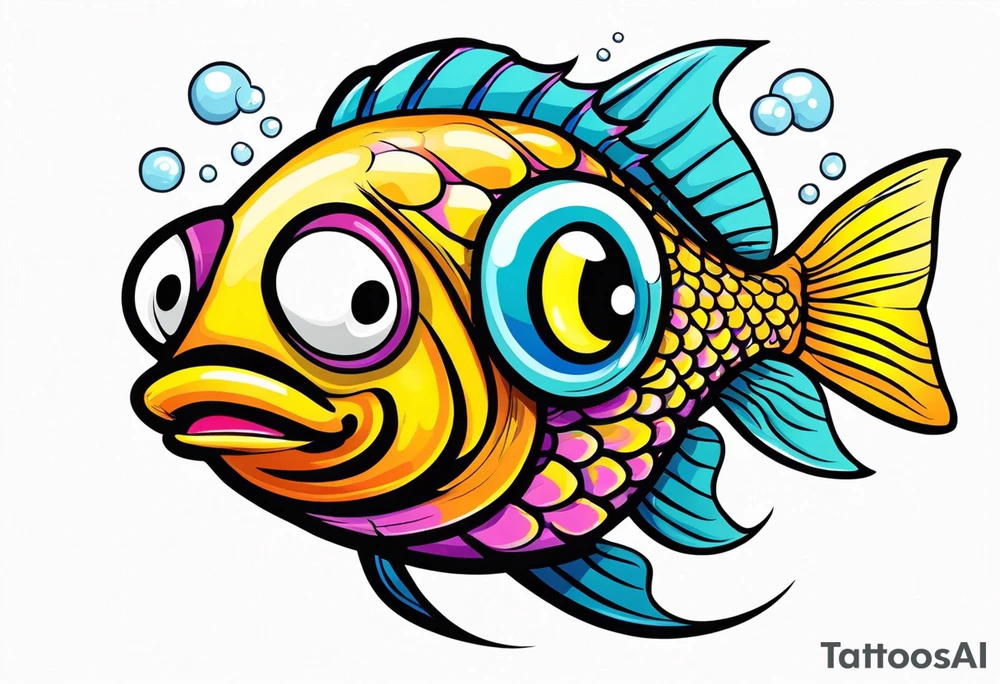 Three eyed fish tattoo idea