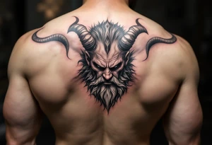 powerful poseidon tattoo idea
