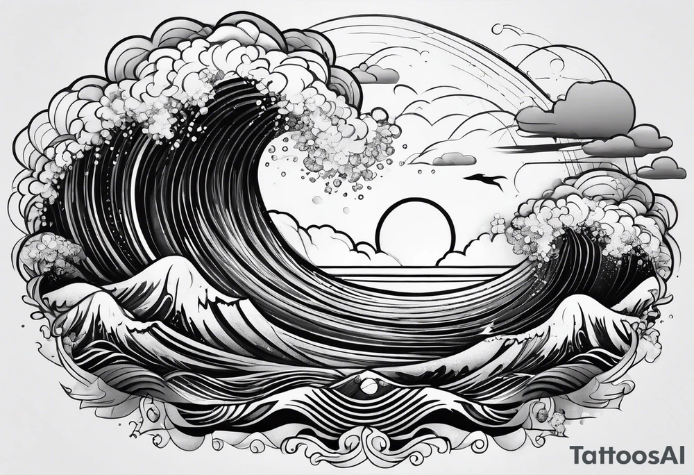 electromagnetic wave spectrum tattoo idea