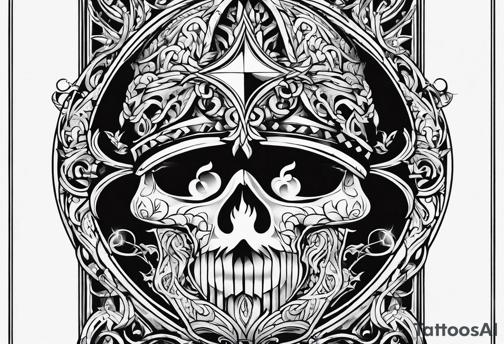 The symbol of Matthias in the bible tattoo idea