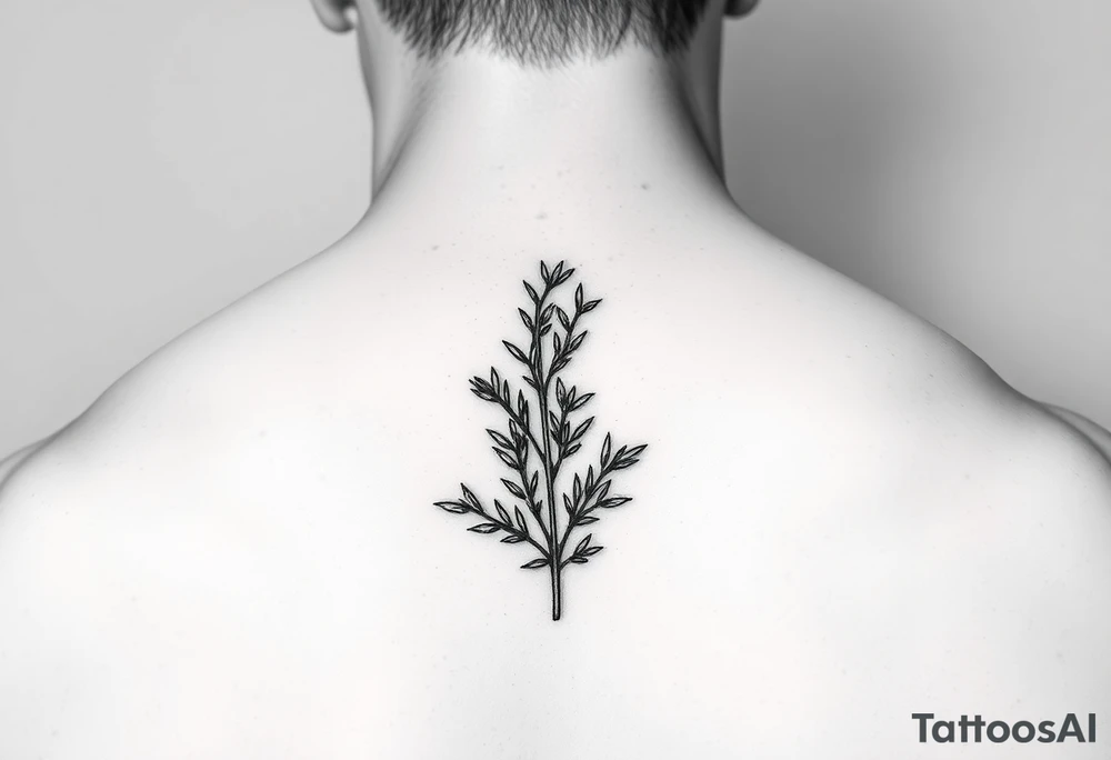 sprig of rosemary tattoo idea
